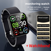 MS2 Smart Watch Sport IP67 Waterproof 1.91Inch Color Screen Bluetooth Call Daily Fitness Tracker Wrist Smartwatch For Man Women