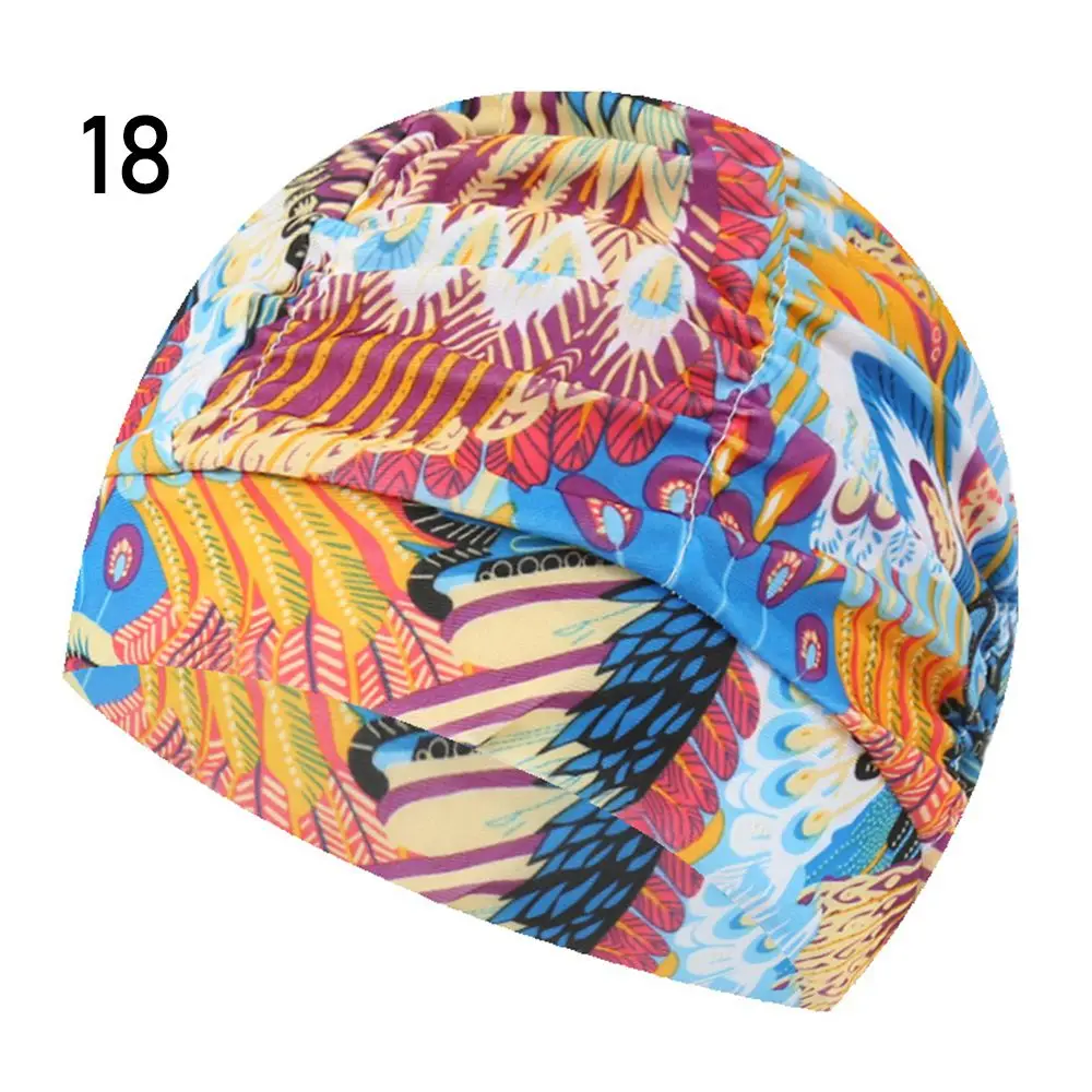 Men&Women Sports Accessories Ears Pleated Swimming Cap Pool Bathing Hats Elastic Nylon Turban Long Hair Protect