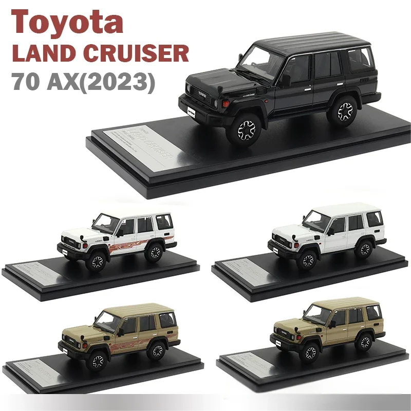 

1:43 Resin Model Car TOYOTA LAND CRUISER【70 AX（2023)】Refined Version Car Simulation Vehicles Collectible Decorate Boys Gifts