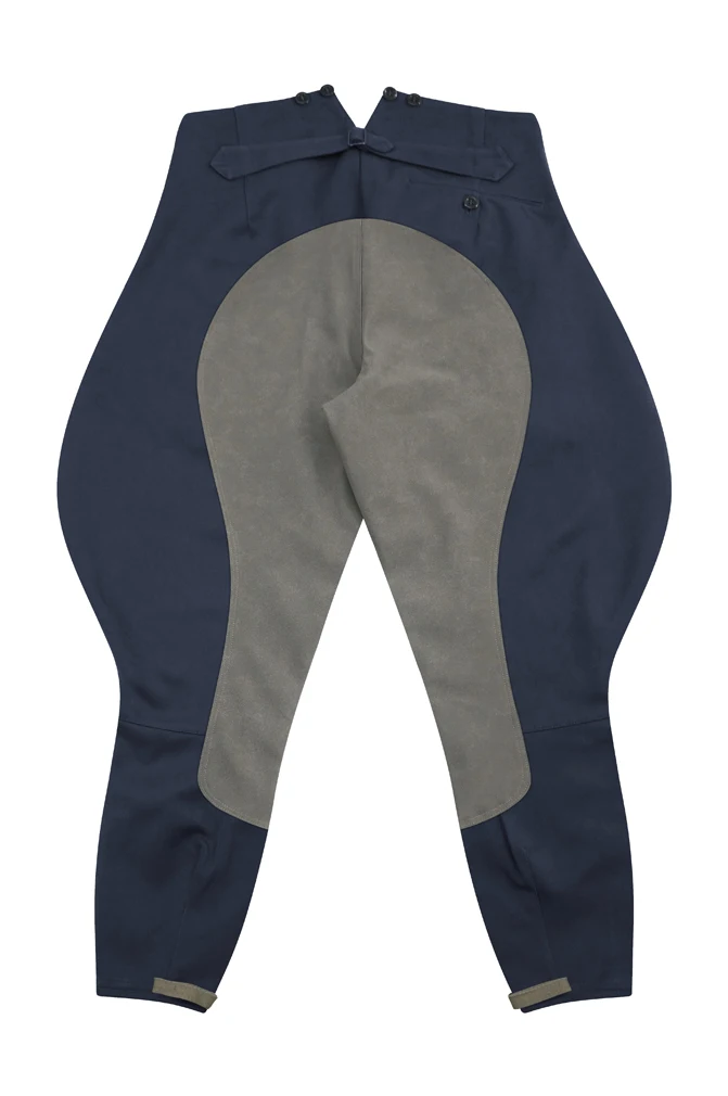 GUDF-014 WWII German Luftwaffe Officer pantaloni da equitazione in Gabardine blu grigio