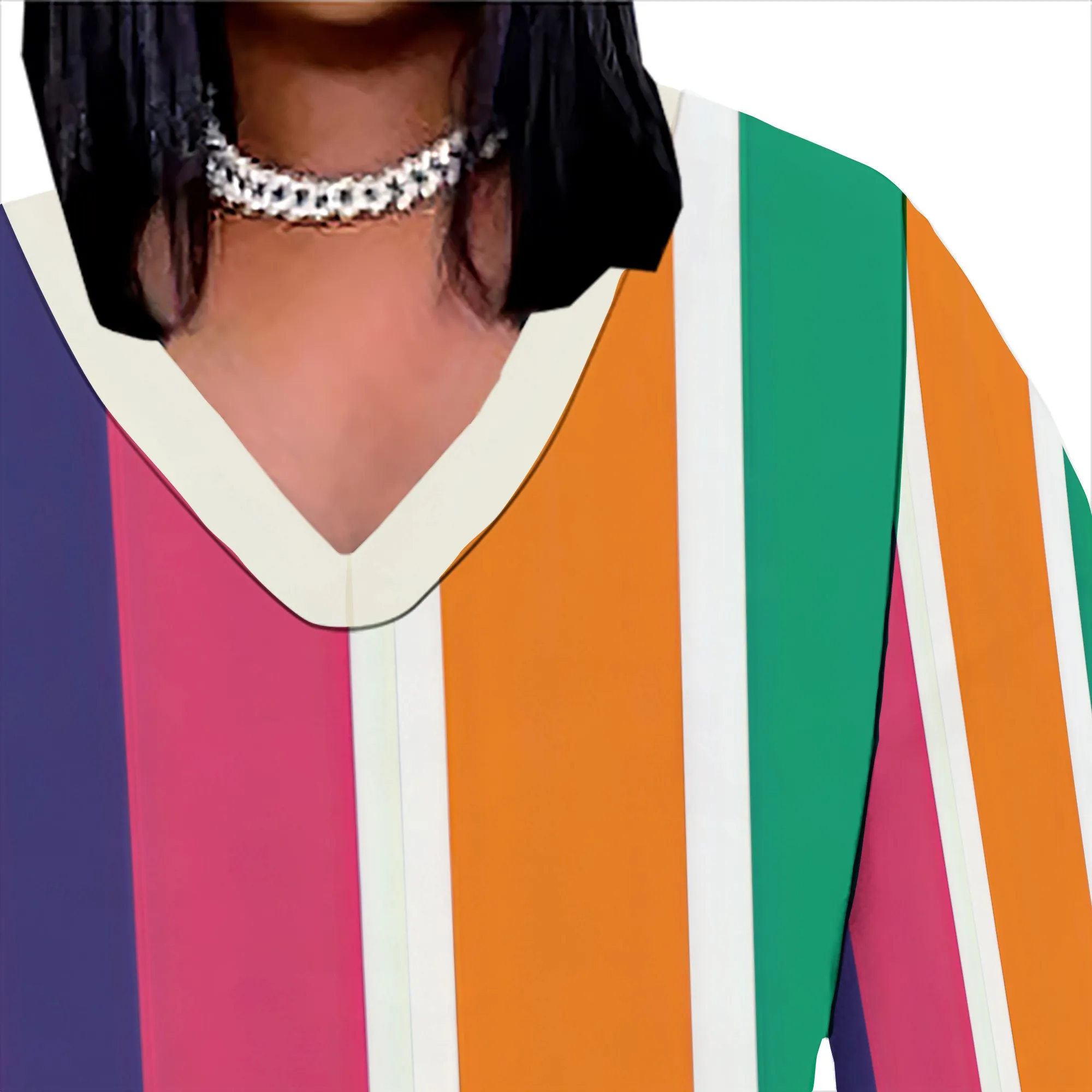 Abiti maxi taglie forti da donna a maniche lunghe con scollo a V, vestibilità ampia e casual, con tasche, abiti di tendenza autunnali