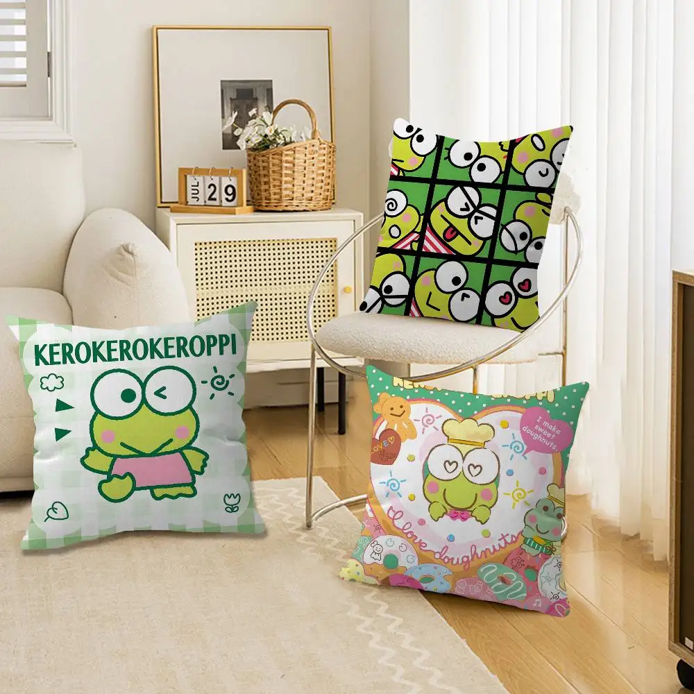 Kawai K-Kero K-Kero K-Keroppi Pillow Cover Design cushion Cover decor Holiday Decorati