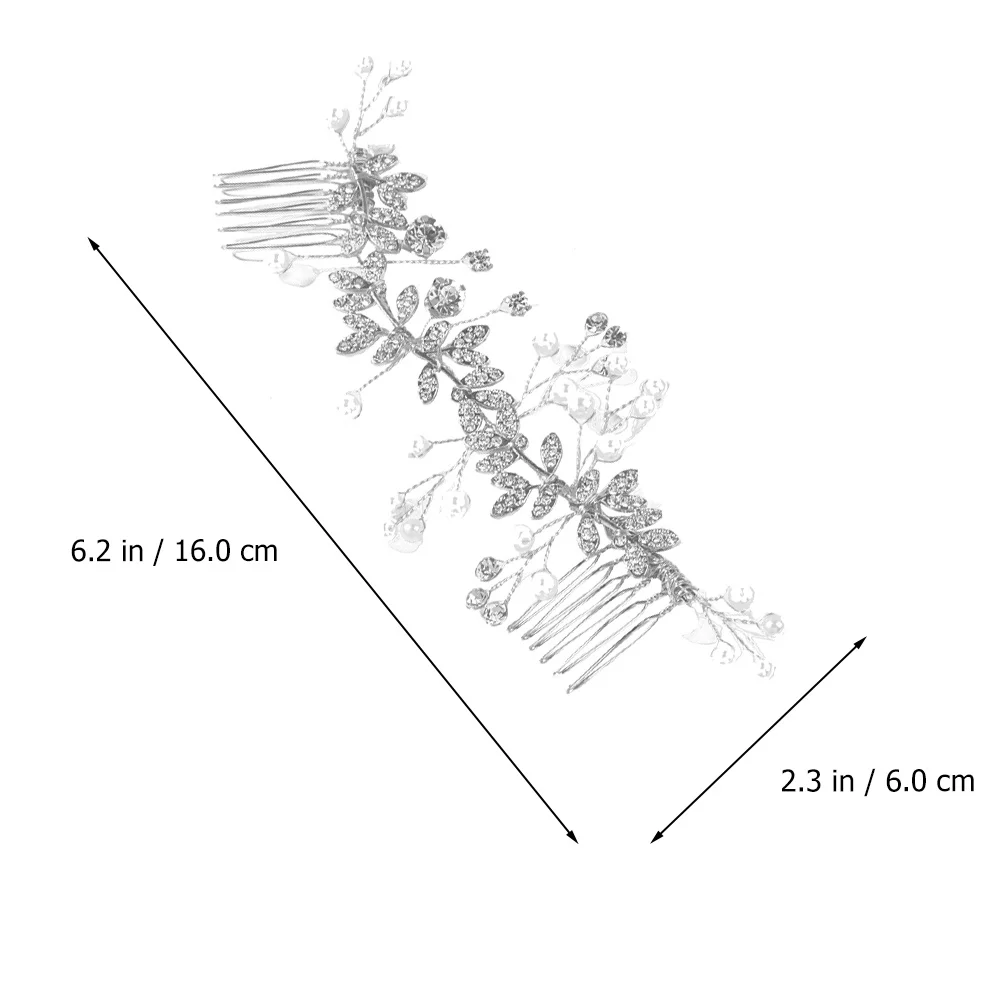 

Flower Headdress Comb Hair Accessory Jewelry for Wedding Alloy Material Bridesmaid