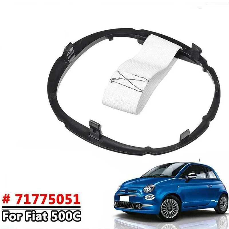 Car Gear Knob Shifter Lever Gaiter Boot Ring with Inner Bottom Frame For Fiat 500C 2007 2008-2015 71775051 55344016 46315375