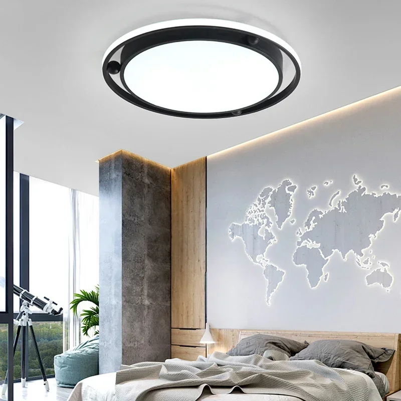 Modern LED Ceiling Light Smart Remote Control Adjustable Color Temperature Brightness Living Room Bedroom Kitchen Lights Lustre