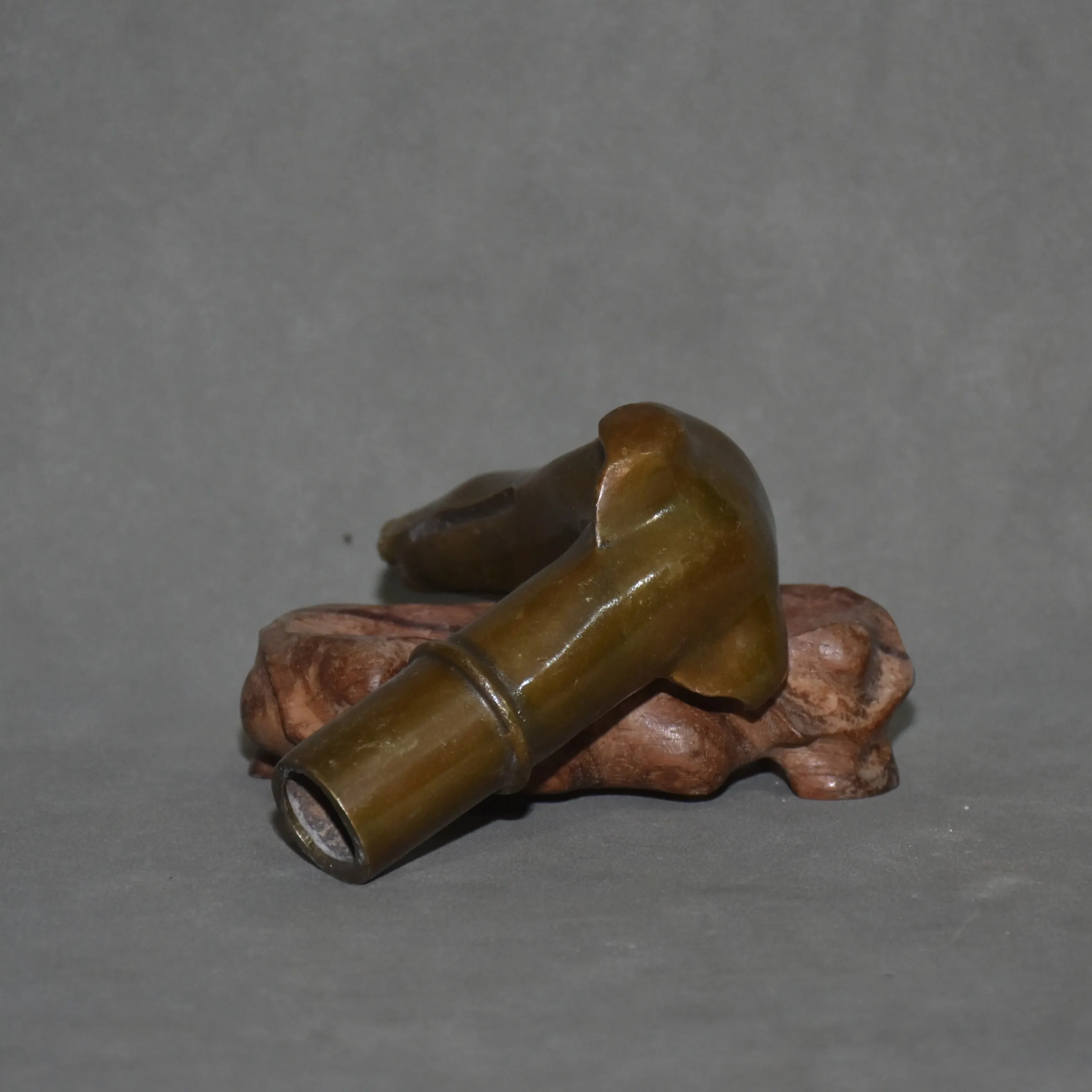 Pure copper long mouth dog crutches accessories home decoration ornaments