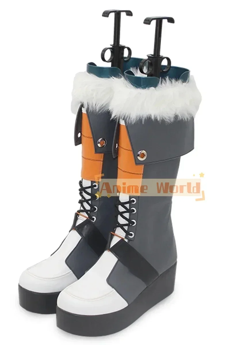 Minori Cosplay Shoes PU Leather Shoes Halloween Carnival Boots Game Blue Archive Cosplay Prop Custom Made