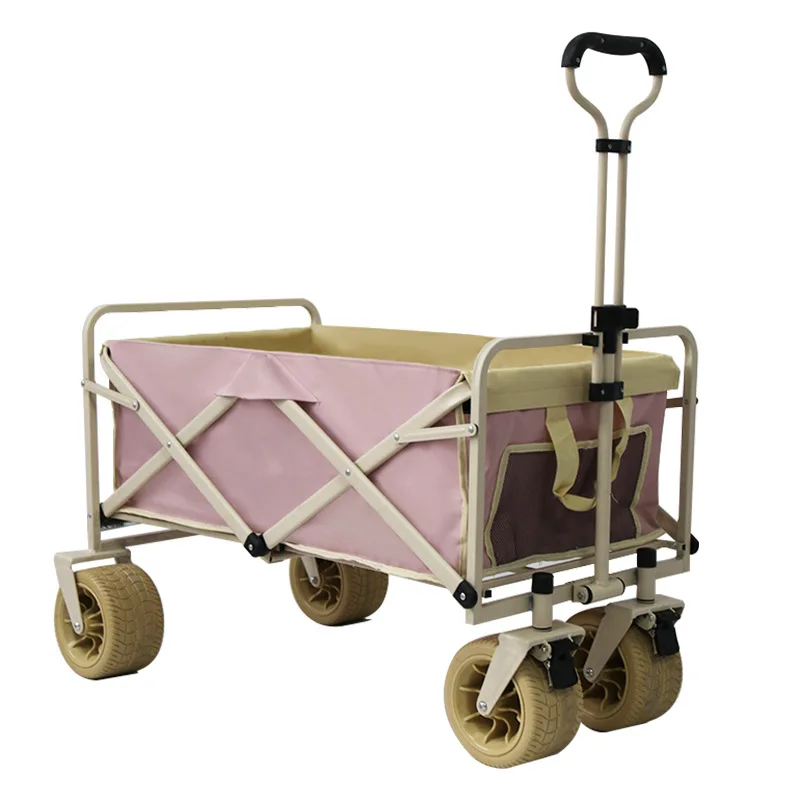 Outdoor Foldable Camping Vehicle, Camping Vehicle, Small Cart, Picnic Vehicle, Portable Camping Handcart, Trailer