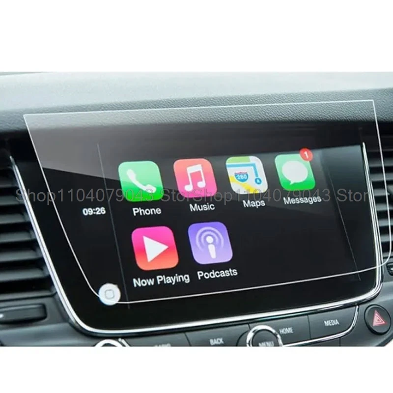 Tempered glass protector film For Opel Astra K/Vauxhall Astra K 2018 2019 Car radio GPS Navigation screen anti-scratch Interior  view 5