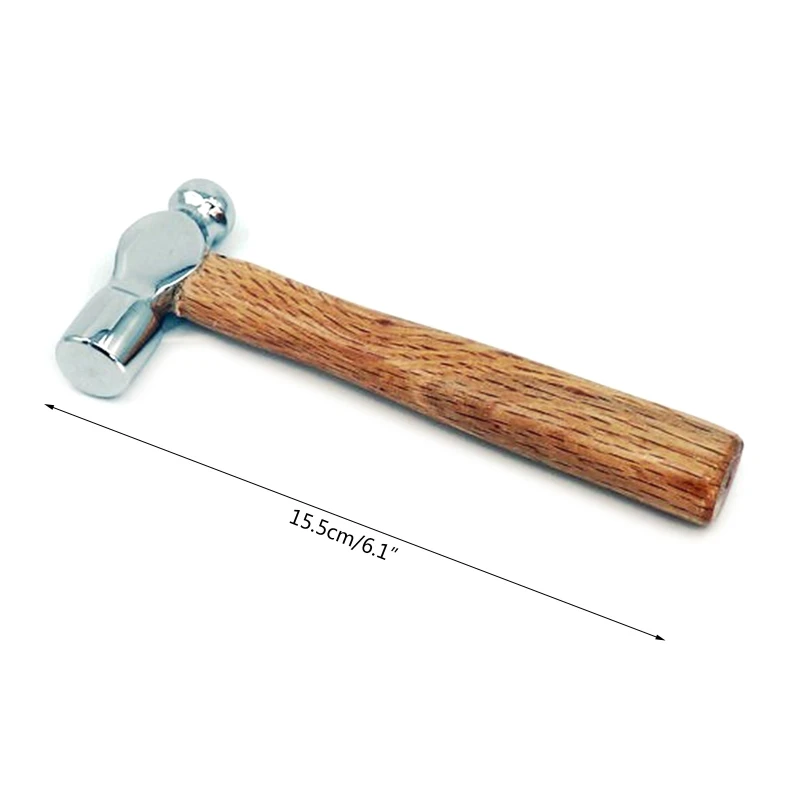 Wooden Handle Hammer Double-Faced Soft Hammer Smashing Walnut Hammer Round for H