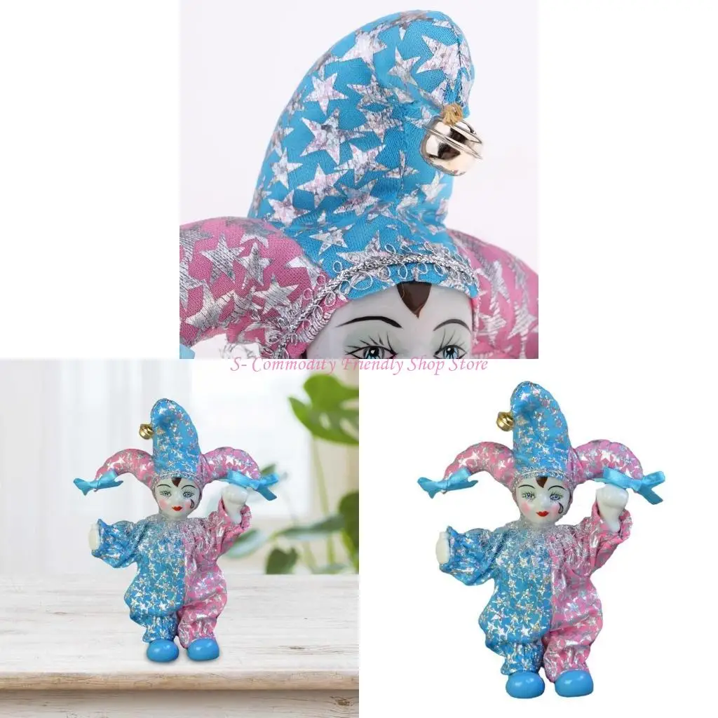 Muñeca italiana porcelana 85ae, muñecas payaso triangel lindas, triángel dulce, juguete coleccionable Navidad
