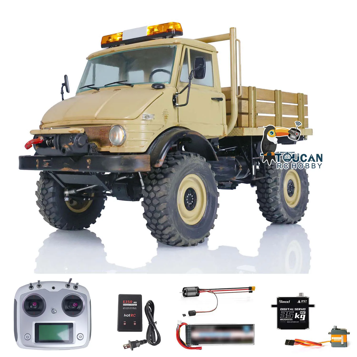 

1/10 4x4 LESU RC Metal Crawler Upgraded Version RAVE-UM406 for Remote Control Off-Road Truck Light Sound Painted Model THZH1527