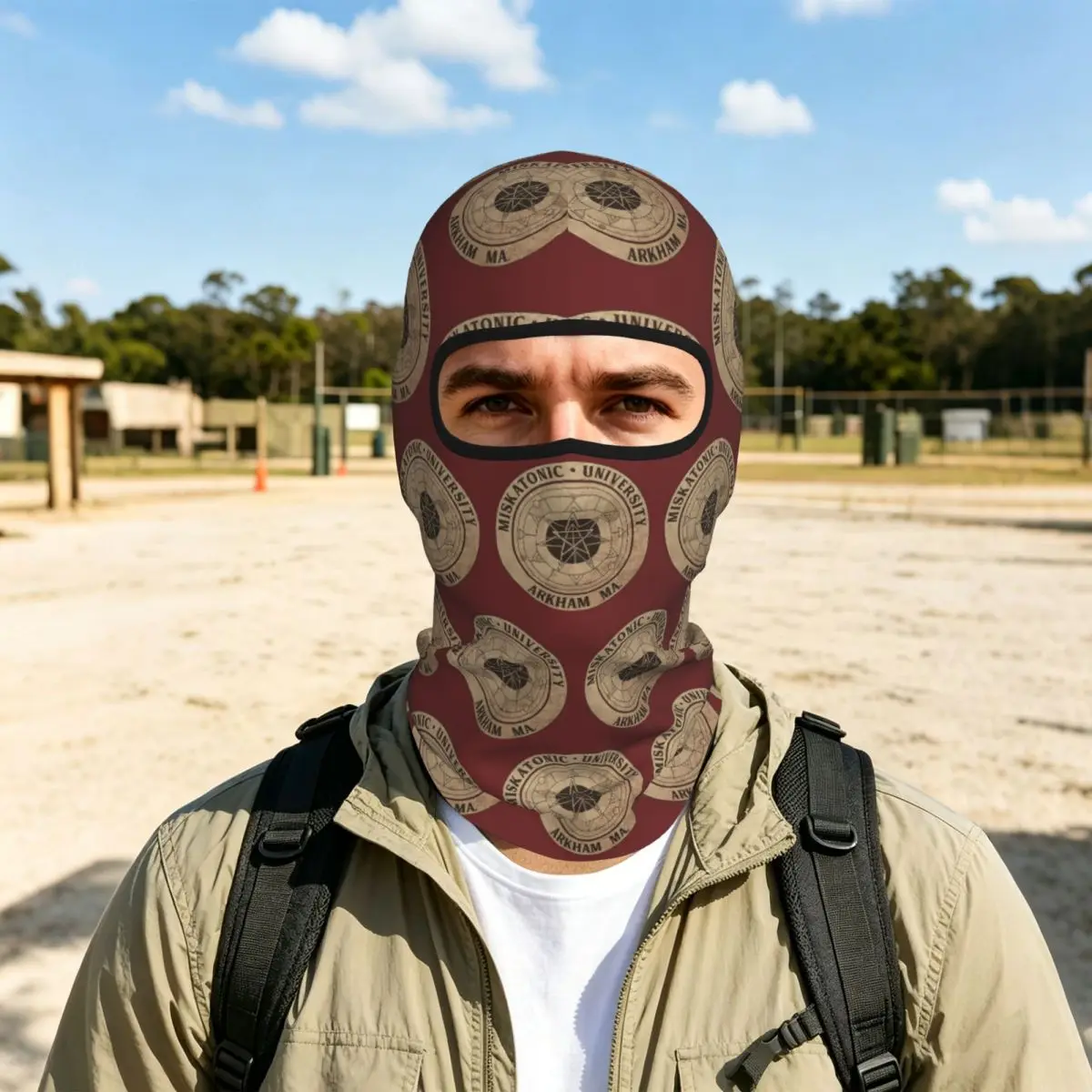 Miskatonic University Breathable Thin Balaclava Full Face Mask Sun Protection Neck Gaiter For Motorcycle Cycling Fishing Outdoor