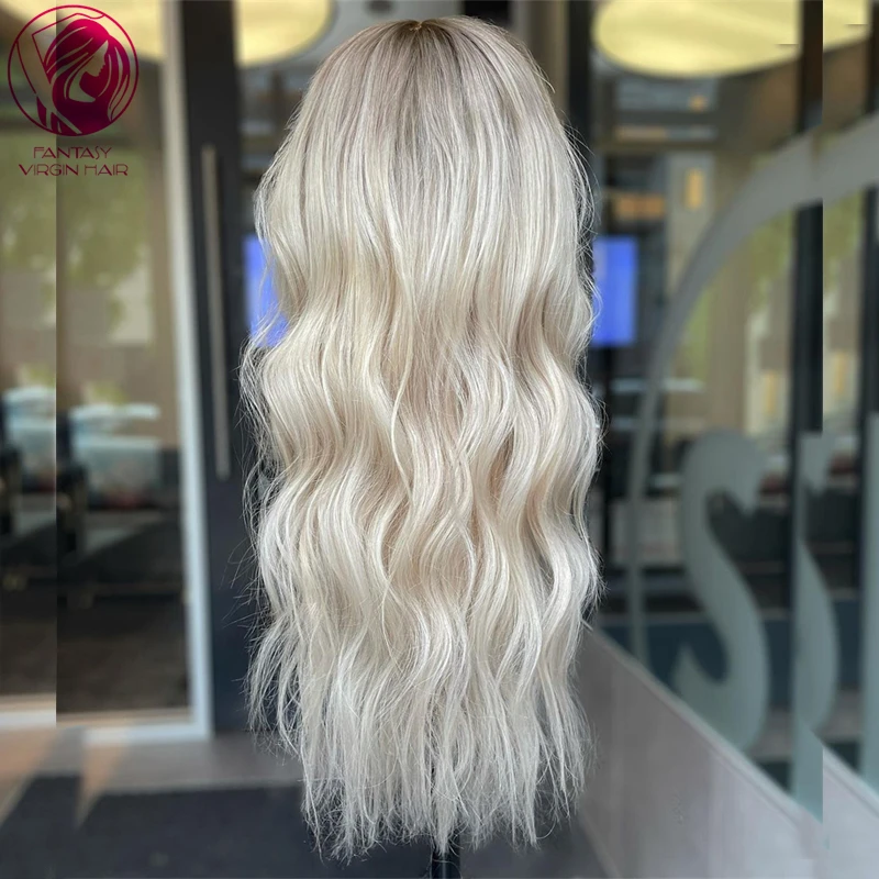 Ash Blonde Human Hair Wig 13x6 Lace Frontal Wigs for Women Natural Women Full Lace Wigs Large Small Cap Pre Plucked Glueless Wig