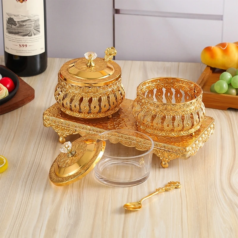 

Condiment Holder Seasoning Storage Canisters With Lid Spoon And Sturdy Base D0LD
