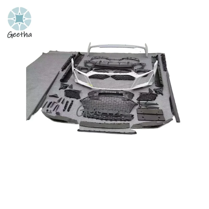 

PP Material Front Grille Car Bumper Assembly for audi R8 Body Kits Old Style 2016-2019 Upgrade New Bodykit
