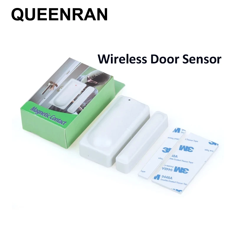 Sensor de puerta y ventana inalámbrico EV1527, 433MHz, sensor de porta sensores, alarmas para protección de seguridad del hogar inteligente