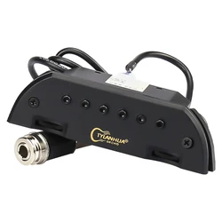 Skysonic T-903 Active Acoustic Guitar Soundhole Pickup Magnetic Mic Dual Pickup System Excellent Bass & Mid-range Response