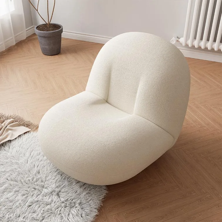 High quality Soft White Design Living Room Furniture comfortable withe Lounge Chair