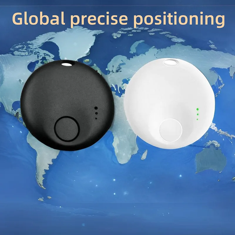 Mini Smart Bluetooth Tag GPS Tracker Anti-lose Reminder Device Sound Locate for Apple Find My APP Seniors Kids Finder Locator