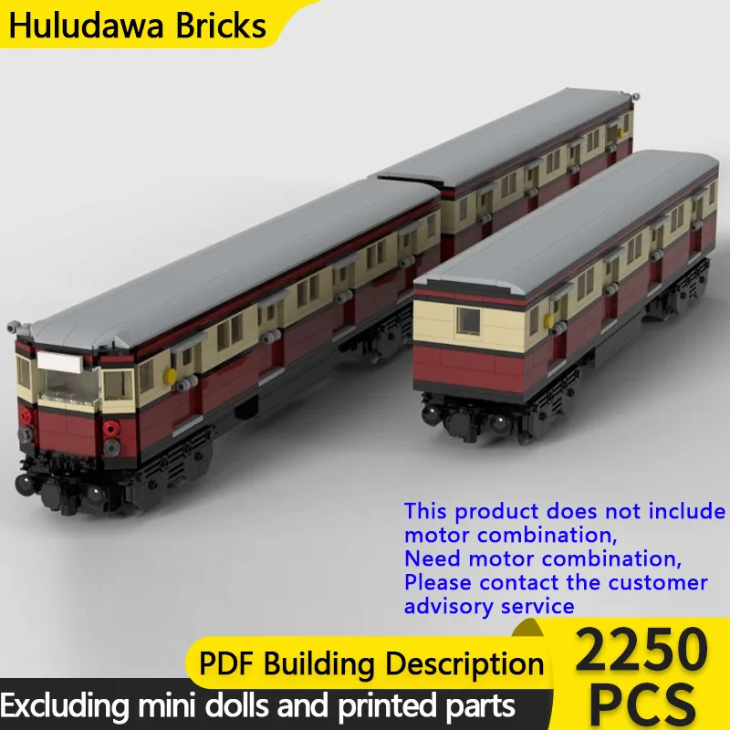 

Конструктор «Городской автомобиль» MOC: Модульный набор «Скоростной поезд на пригородной железной дороге» для детей, развивающая игрушка, подарок на праздник