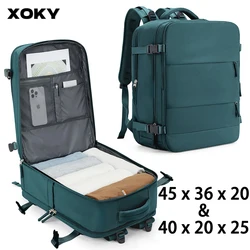 XOKY-mochila de cabina para hombre y mujer, bolsa de viaje de 45x36x20, 40x20x25, para ordenador portátil