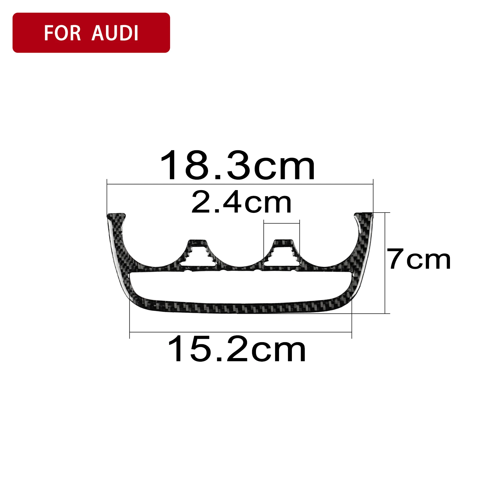 Carbon Fiber Sticker Center Control Air Conditioner Panel Frame Interior Trim For Audi TT 8n 8J MK123 TTRS Accessoire Voiture