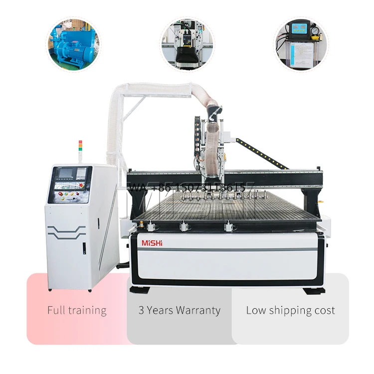 4th Axis Cnc Router Atc 1325 2030 2040 1530 Wood Atc Lift 3d Carving Machine with Rotary Axis for Wooden Door Design