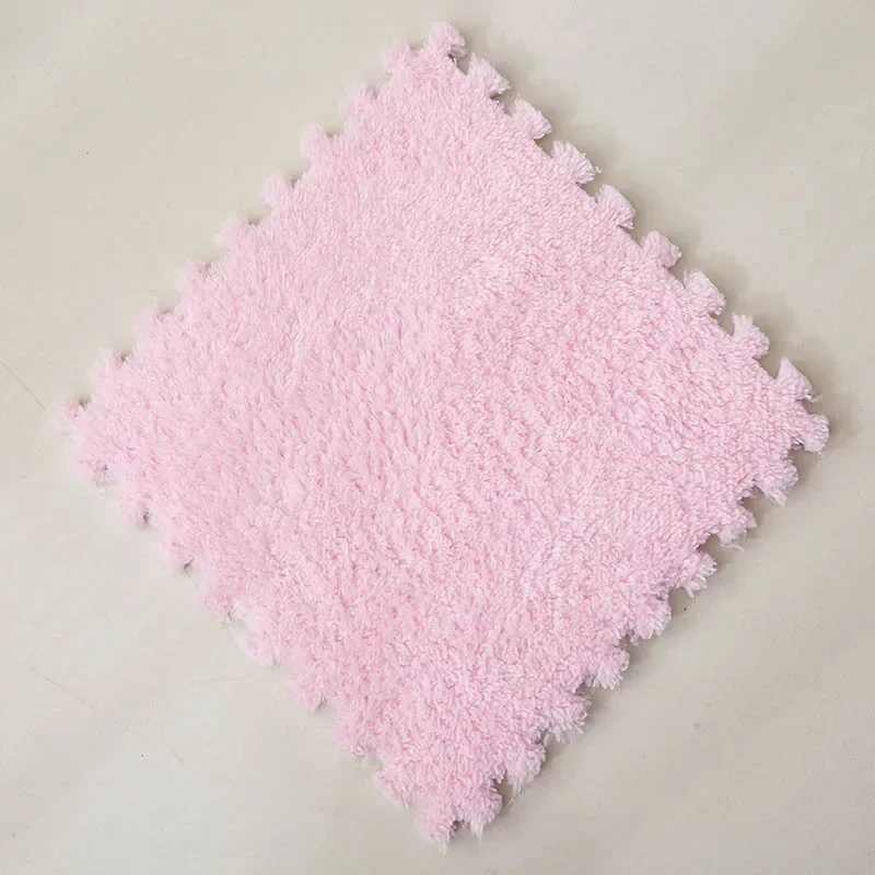30*30 CM Zachte Pluche Kinderen Kids Tapijt Speelkleed Puzzel Tapijt Warm Speelmat Grijpende Oefening Tegels Vloer tapijt Decoratie Mat