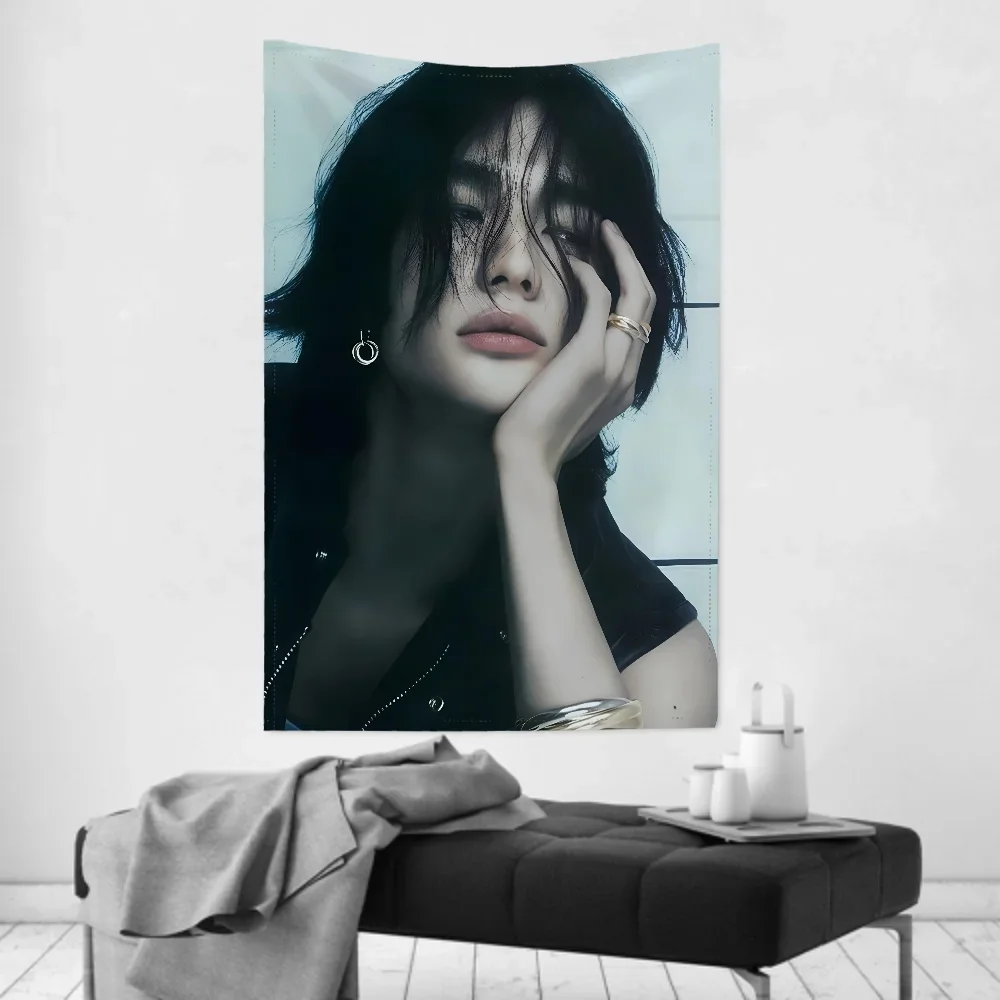 

1pc hyunjin Tapestry Room Decor Wall Cloth Party Hanging Background Room Decor Baby Room tapestry wall hanging 180X320CM