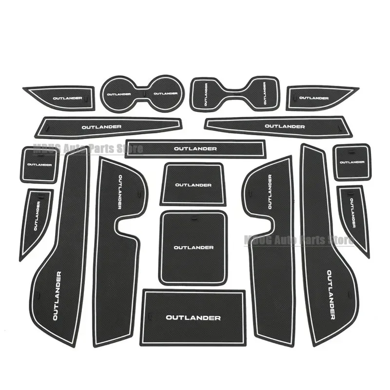 MDUG Anti-Slip Gate Slot Mat For Mitsubishi Outlander 2022 2023 Non-Slip Door Groove Pad Cup Holder Interior Accessories view 3