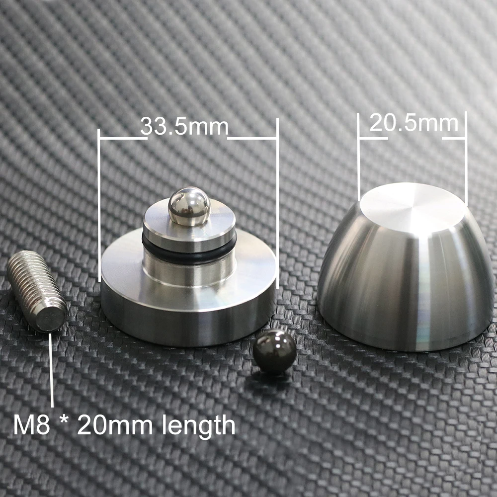 4 шт. керамическое основание амортизатор из нержавеющей стали алюминиевая подставка Pad CD-плеер громкоговоритель усилитель мощности HiFI изоляционные ножки