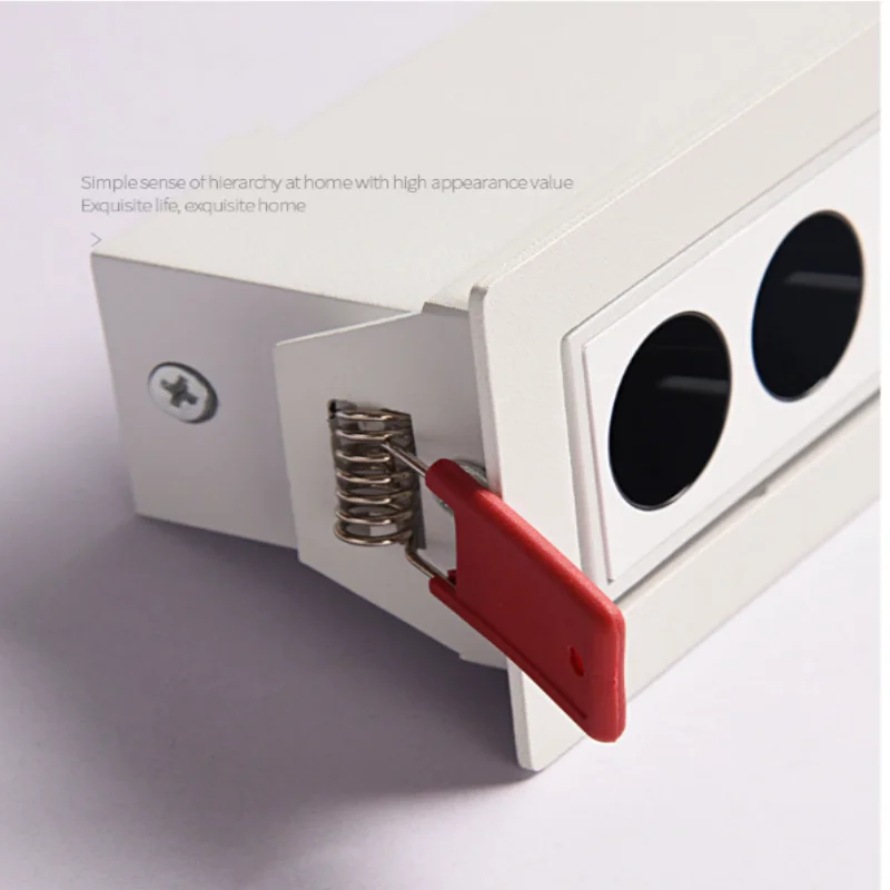 Embedded linear strip spotlights led grille lights No main lights anti-glare glare floodlight downlights image 4