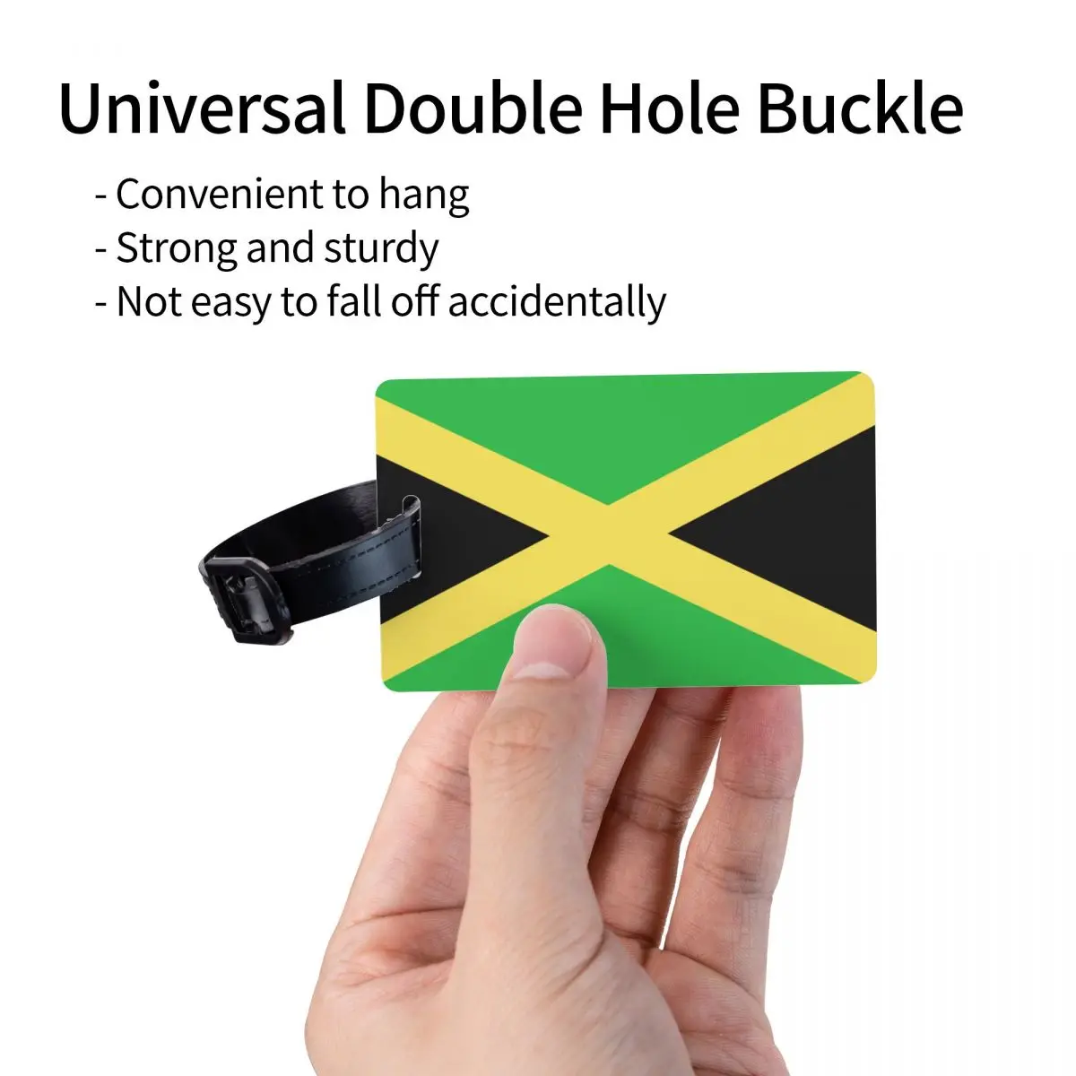 Custom Flag Of Jamaica Luggage Tags for Suitcases Jamaican Proud Privacy Cover Name ID Card