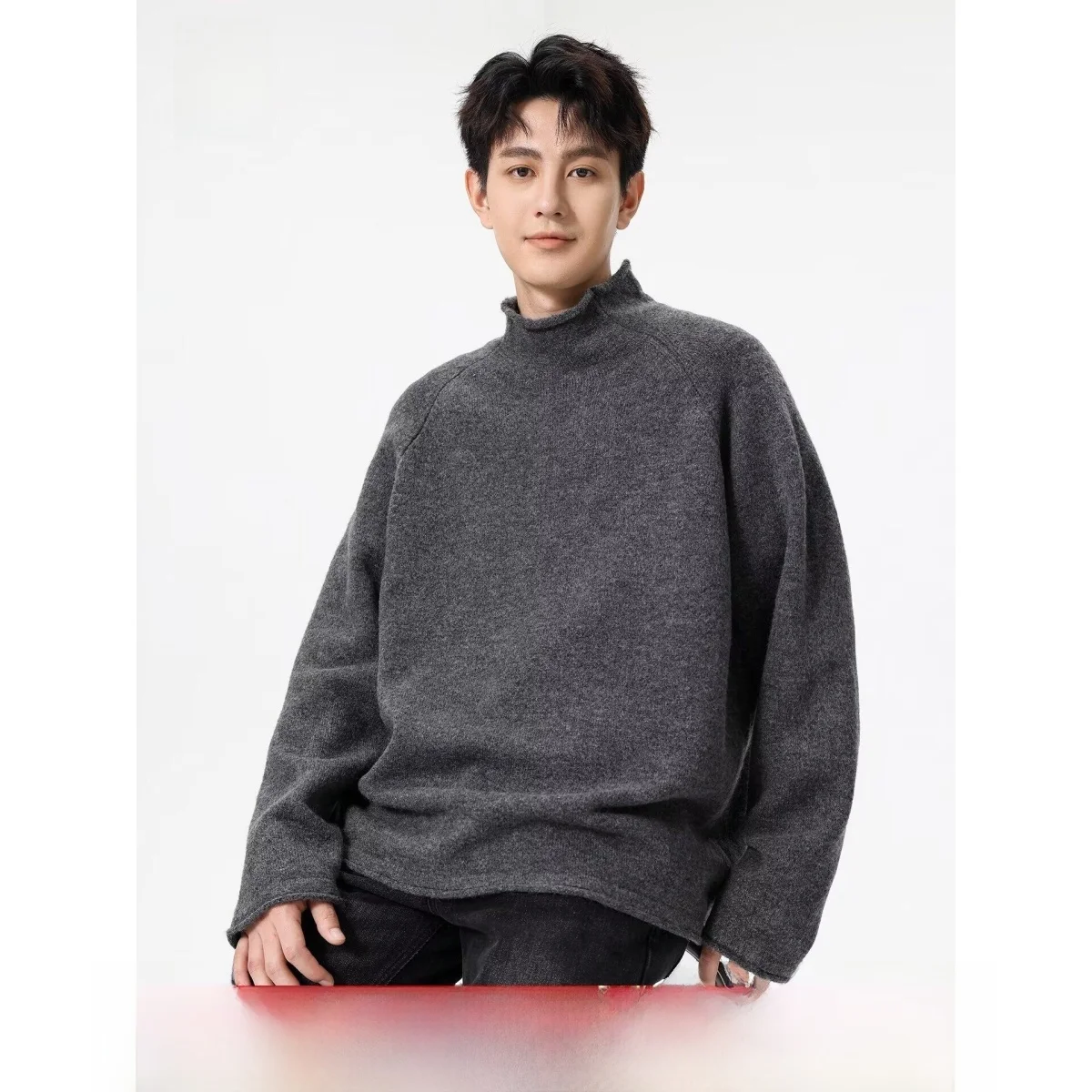 

Мужской трикотажный джемпер Slim Fit с круглым вырезом, модный бренд, осенне-зимняя базовая модель 2024 года, новый стиль, элегантный облегающий топ