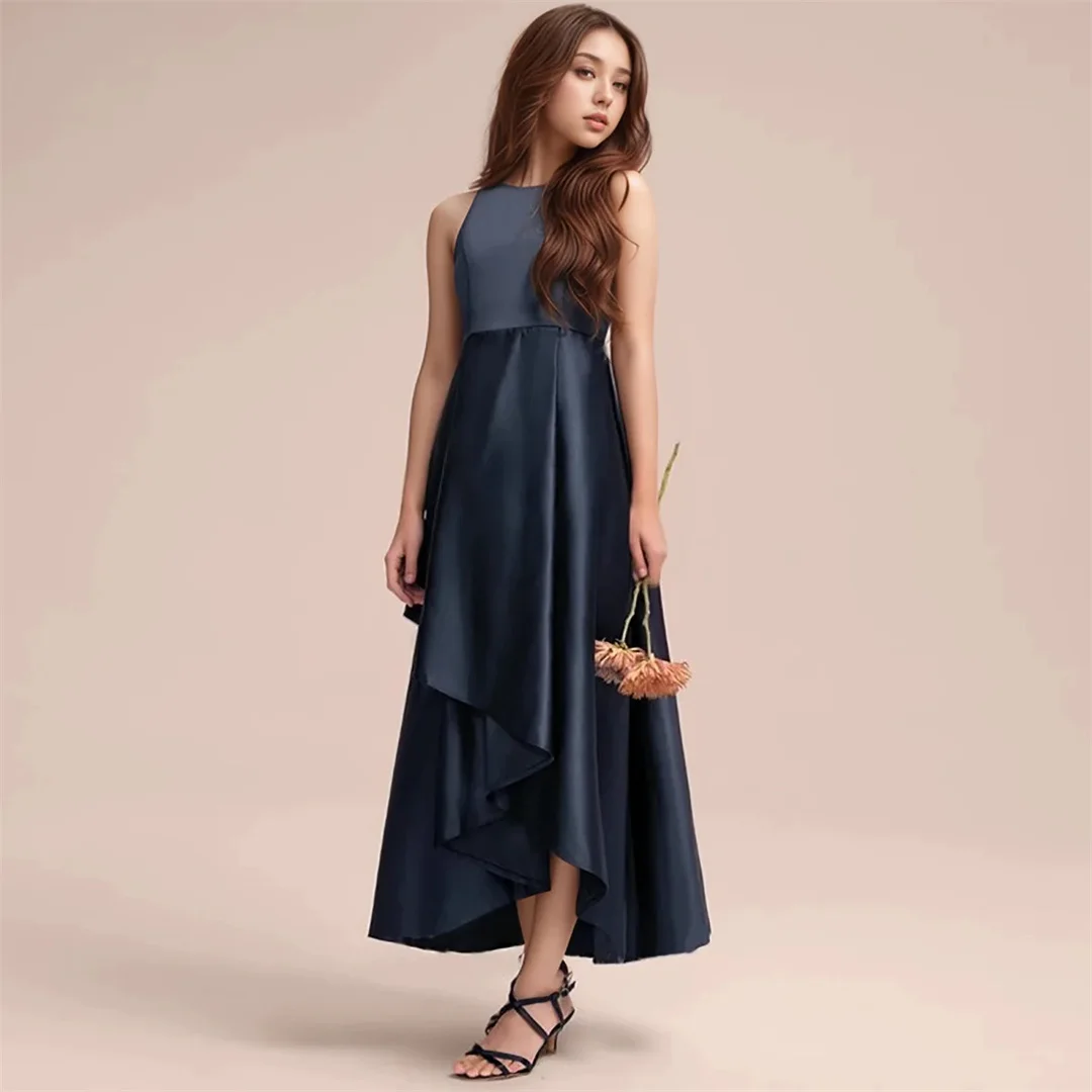 فستان فتاة الزهور برقبة على شكل حرف V من التول فستان زفاف للفتيات المراهقات لوصيفة العروس وحفلات الزفاف للفتيات الصغيرات فستان سهرة أنيق للأطفال #2