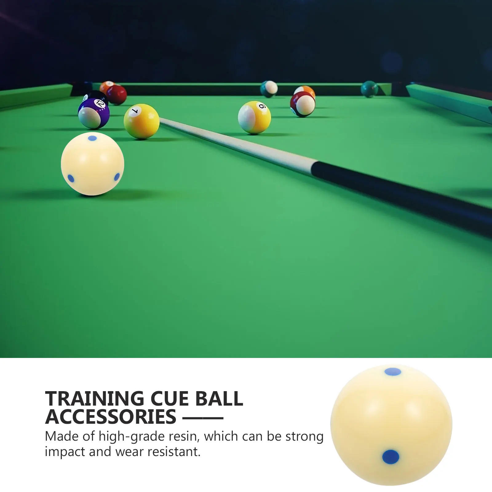 

Cue Ball Billiard Training Accessories Billiards Pool American Style Balls for Child