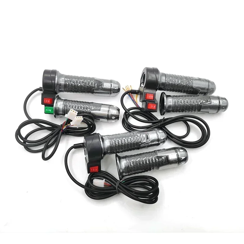 12V-72V Universal lenker griffe Drei-Gang-Gaspedal mit Drehgriff für Citycoco-Elektroroller-Fahrrad zubehör – Detail 5
