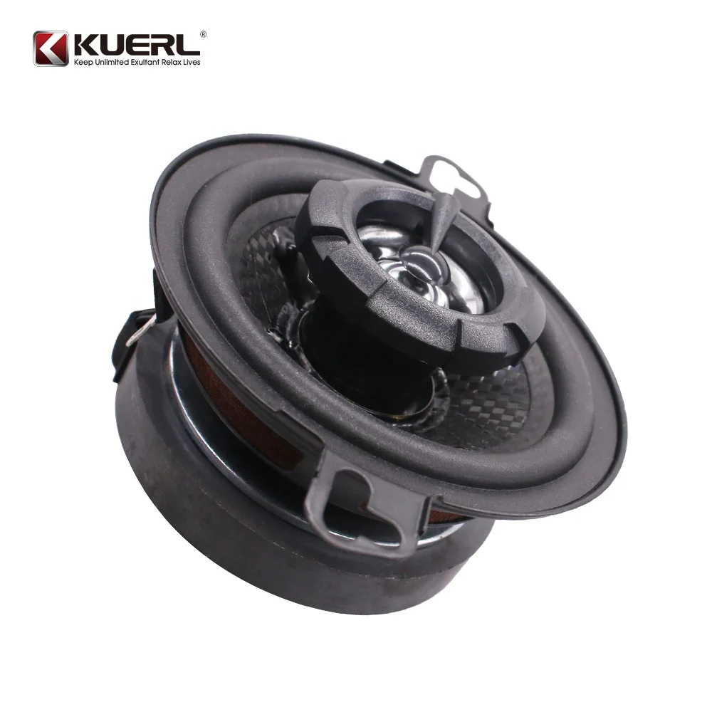 New Model Black Car bass Speaker High Quality rubber edge 3.5 Inch RMS 10W 88DB 4Ohm Midrange Coaxial Speaker(1 pair speaker)