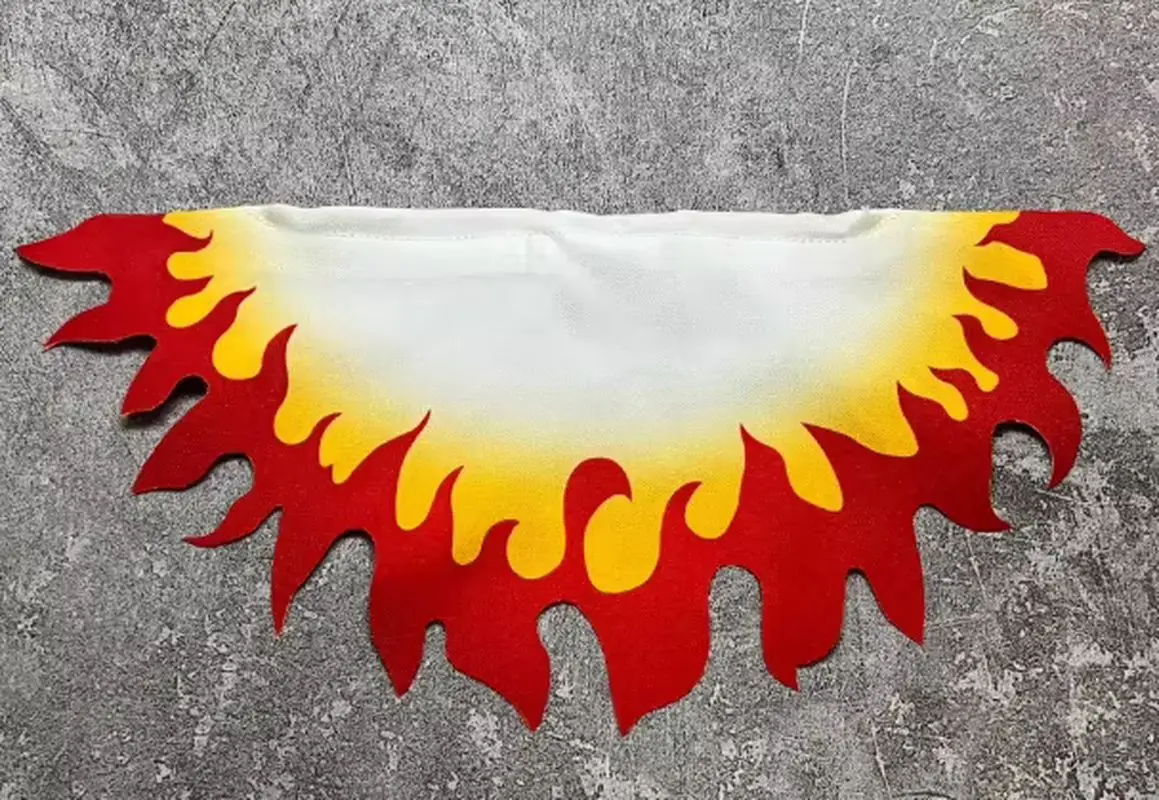 جديد فقط عباءة Shf 1/12 مقياس شيطان القاتل Rengoku Kyoujurou القماش عباءة كيب شال نموذج ل 6 بوصة ألعاب شخصيات الحركة الهدايا #6