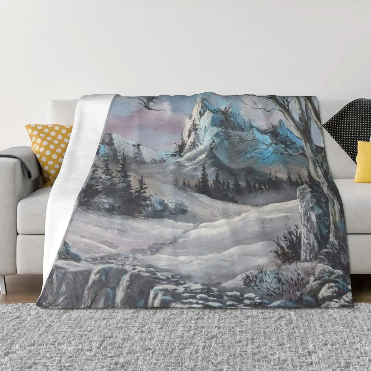 الطريق إلى بارو رمي بطانية بطانيات أرائك الديكور أريكة رمي المعزي بطانيات الشتاء الدافئة