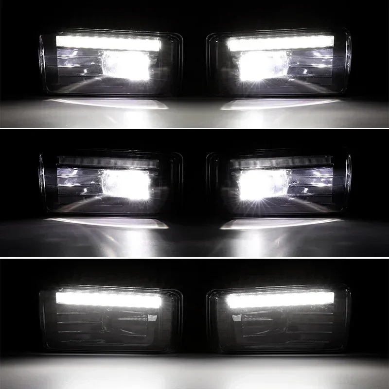 New1 Bumper Trim for Chevy GMC Driving Lamps 2007-2015 Bumper Decoration Trim Exterior Protective Styling Accessories 2 Pcs Pair