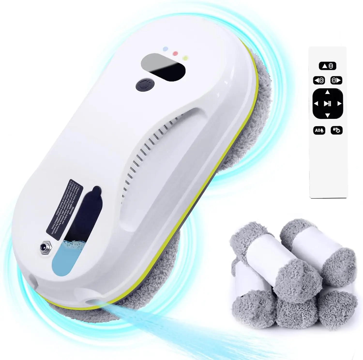 Single Water‑Spray Automatic Vacuum Window Cleaning Robot, Remote‑Controlled Electric Cleaner for Indoor & Outdoor Glass Washing