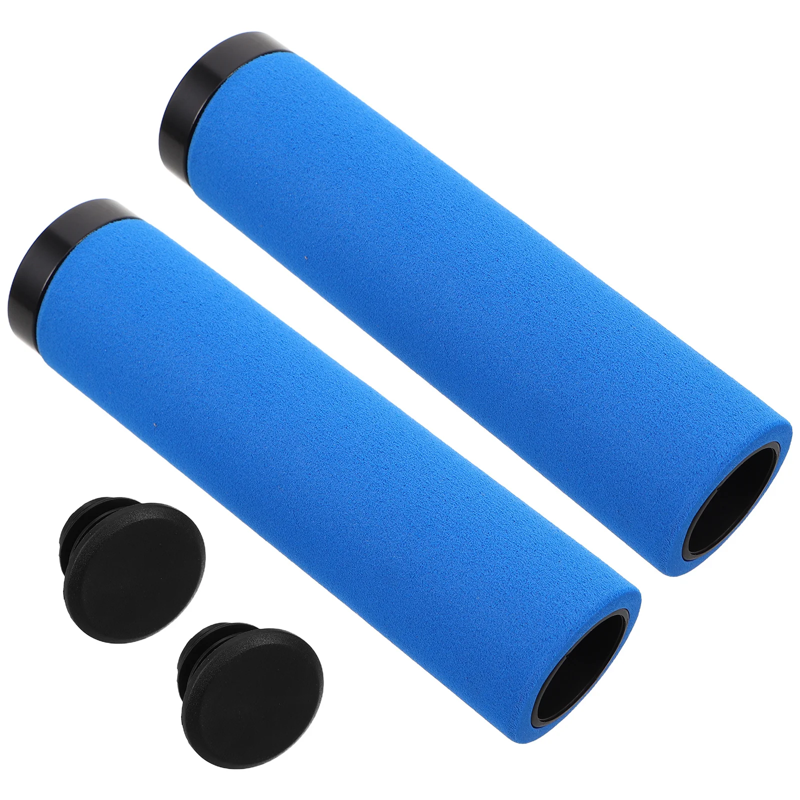 2pcs Mountain Bike Handle Grips Sponge Non-Slip Vibration Absorbing For Long Distance Cycling Handlebar Covers Bicycles Scooters