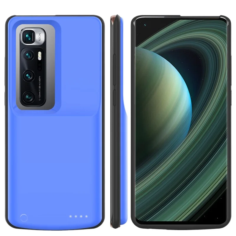 Voor Xiaomi 10s Terug Clip Batterij Power Bank Draagbare Oplader Reservebatterij 10000mAh Externe Batterij Oplader Case 2 stuks