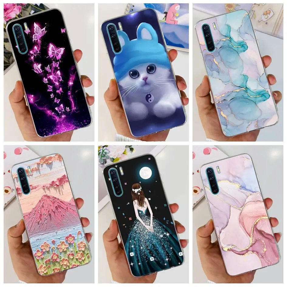 Для OPPO A91 чехол CPH2001 CPH2021 модный мраморный мультяшный тонкий силиконовый прозрачный мягкий чехол для OPPO F15 Reno 3 CPH2043 Reno3 Fundas