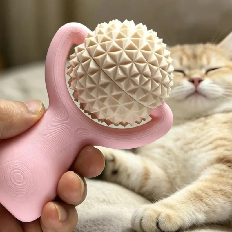 Yoga Fitness Massage Stick Equipped With 3D Printed Plastic Massage Ball Full Body Muscle Relax Neck Sole Meridian Relief Tool
