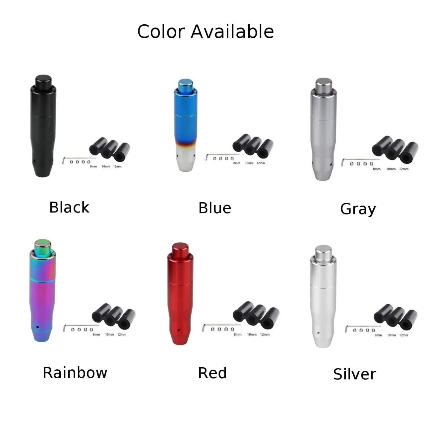 Stylish Aluminum Gear Shift Knob For Automatic Transmission Metal for shifter Handle Car Interior Component Stylish