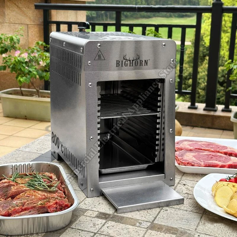 Steak Oven Stainless Steel Double-layer Multifunctional Gas BBQ Oven American Lamb Chops Oven Household Gas Oven Steak Oven