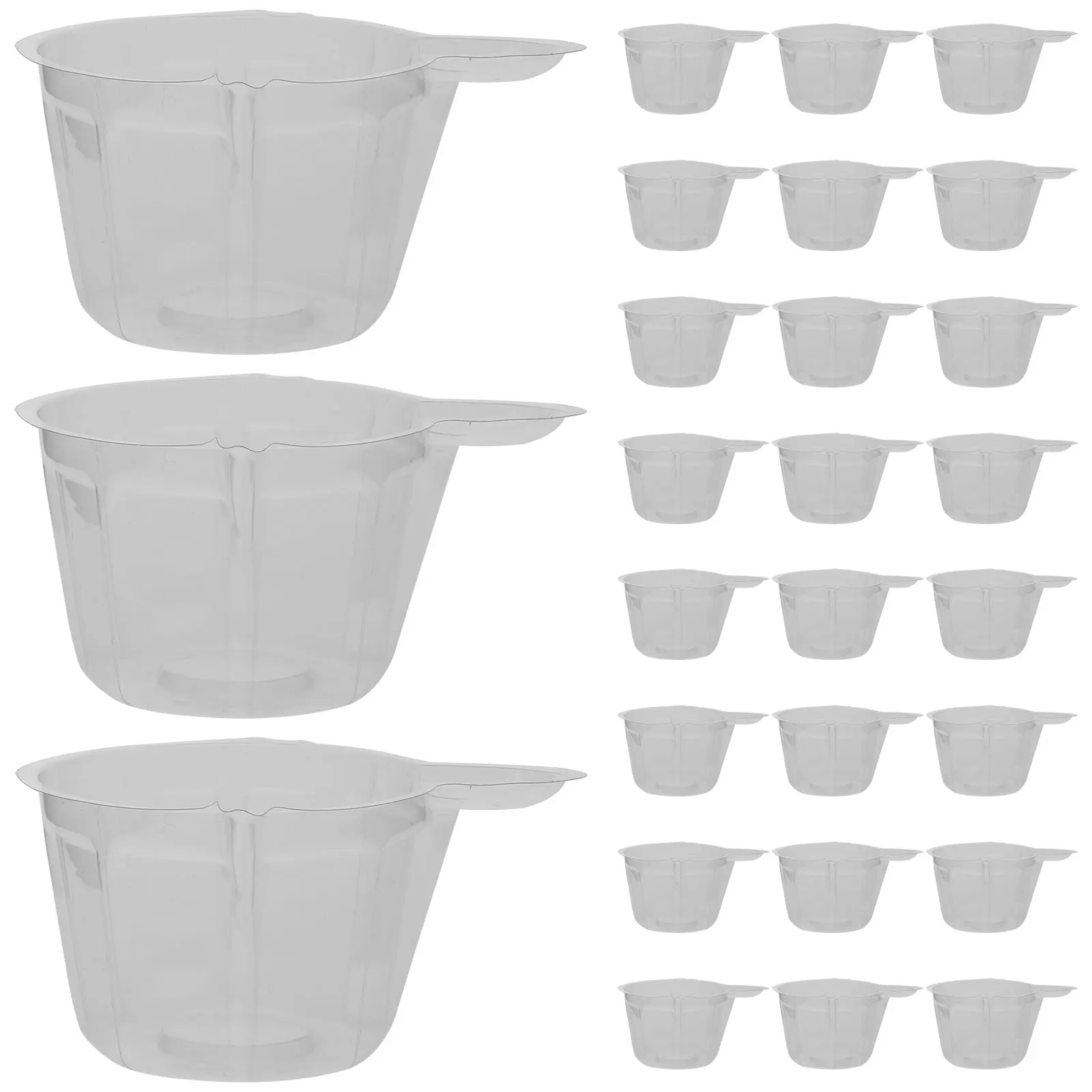 

200pcs Cups Crystal Epoxy Plastic Stirring Containers for Pigments Plastic Cups DIY Craft Resin Small Transparent